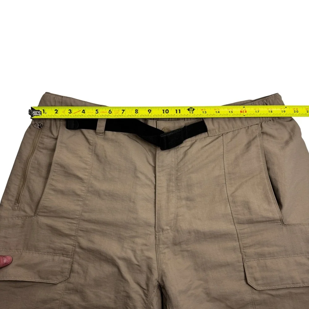 The North Face Convertable Hiking Cargo Pants Khaki Zip Off Legs‎ Mens XL Hiking